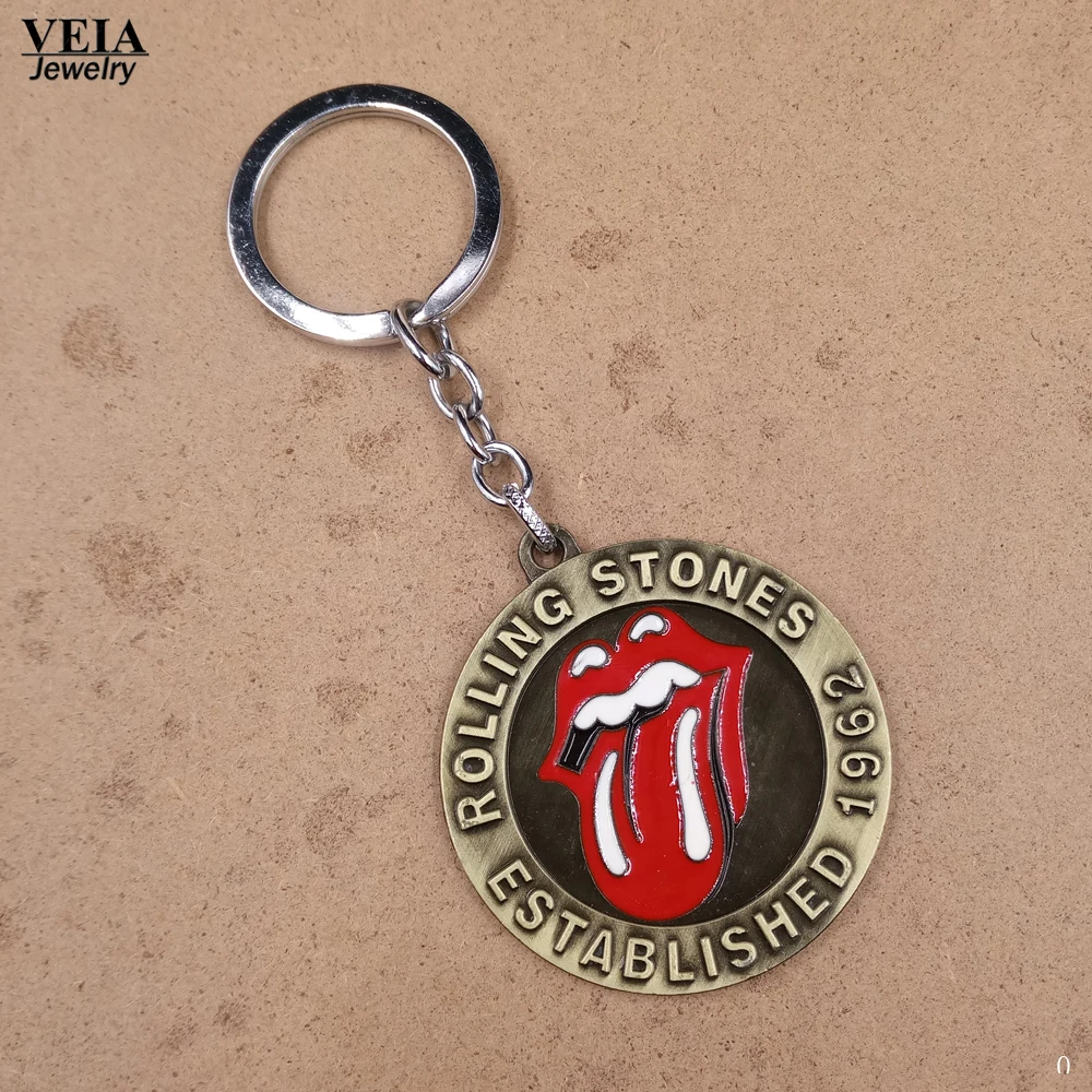 2017 новая музыкальная группа модный брелок рок металлический Роллинг камни