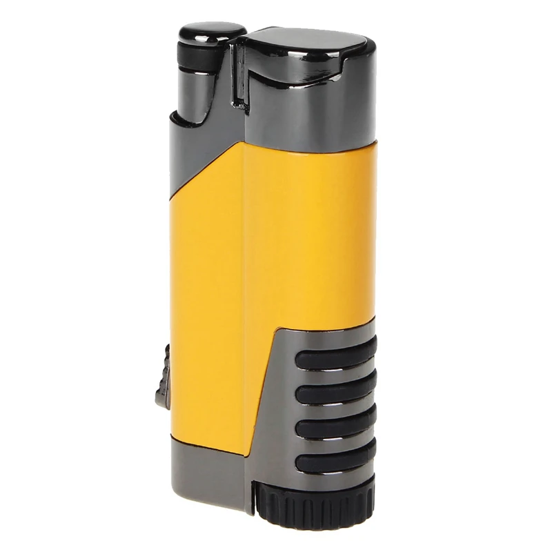 COHIBA High-Grade Titanium Windproof Jet Flame Refillable Inflatable Lighter & Cigar Punch Gas Torch | Дом и сад