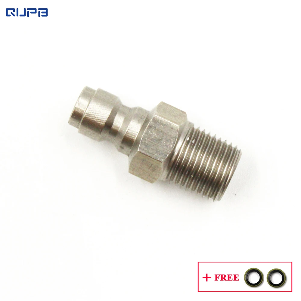 

QUPB Пейнтбольный регулятор заполняющий сосок 1/8 '-27NPT мужской из нержавеющей стали PTN001