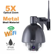 4 дюйма WI-FI IP PTZ Камера 1080P 5X зум Авто фокус 2,7-13,5 мм на открытом воздухе Беспроводной безопасности Камера металлический корпус Скорость купольная ИК 60 м
