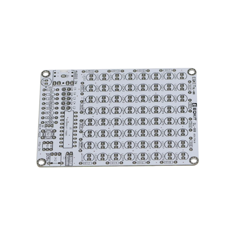 GHXAMP 8*8 музыкальный аудио светодиодный индикатор уровня Набор DIY MP3 звуковой