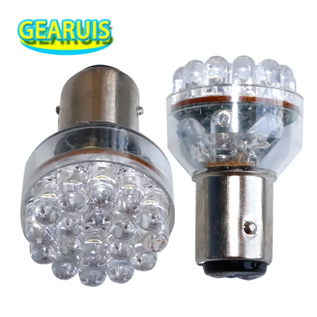 100 шт. автомобисветодиодный светодиодные лампы 1156 ba15s 1157 bay15s p21/5w S25 24 | Автомобили и