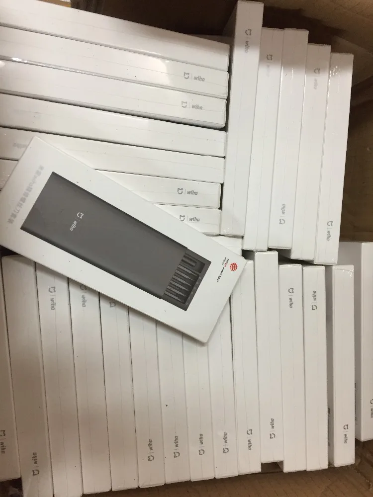 В Xiaomi Mijia Wiha Набор отверток для ежедневного использования 24 прецизионных магнитных биты Alluminum Box Wiha DIY Набор отверток