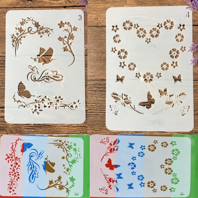 2 шт. трафареты для рисования 20 см|Трафареты| |