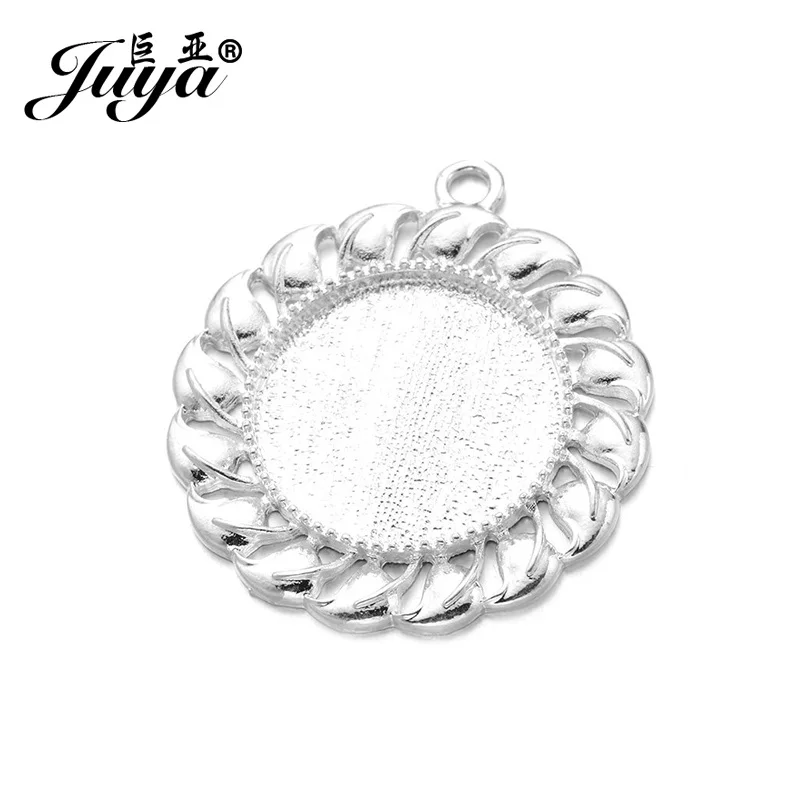 Кулоны JUYA Cabochon 2 шт./компл. 25 мм Дешевые Ювелирные изделия высокое качество