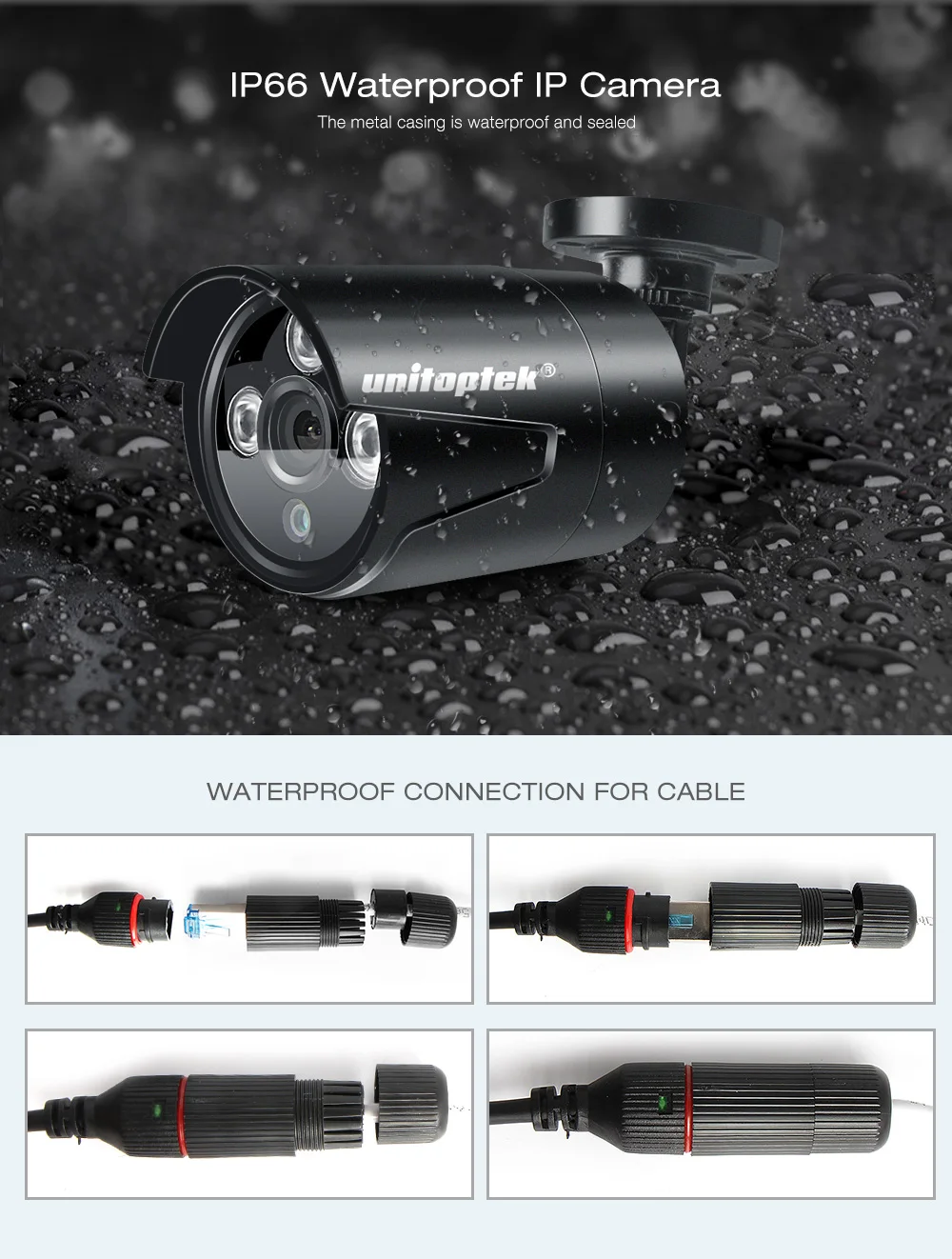 H.265 4.0MP 2592*1520 IP PoE камера s система видеонаблюдения с 8 шт ночного видения HD CCTV IP камера водонепроницаемая