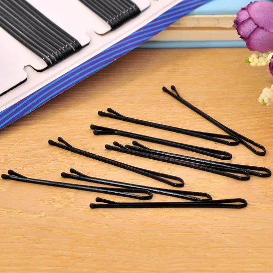 Yidensy 36/60 шт. заколки Боб прямые простые для волос черный сплав заколка аксессуары