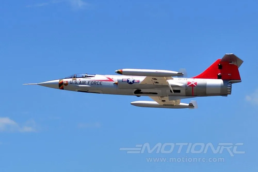 Электрический радиоуправляемый самолет F104 F-104 70 мм edf реактивный самолет