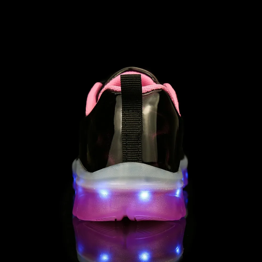 Новинка USB зарядное устройство светящиеся кроссовки детская обувь на плоской