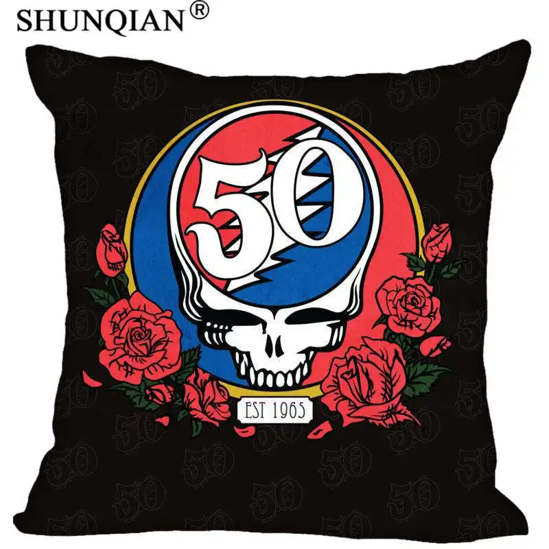 

New Arrival Grateful Dead Pillowcase Wedding Decorative Pillow Case Customize Gift For Pillow Cover 35X35cm,40X40cm(One Sides)
