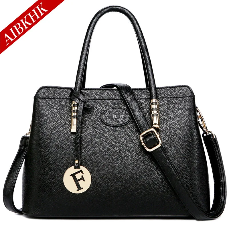 S9192-Black Роскошные дизайнерские сумки от известного бренда, Сумка с верхней ручкой, сумки через плечо для женщин, модная кожаная сумка-тоут для девушек, ручная сумка - Цвет: S9192-Black