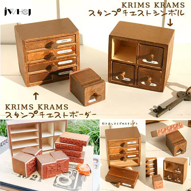 Деревянный резиновый штамп в ретро-стиле 4 шт./компл. ручная работа наклейки для