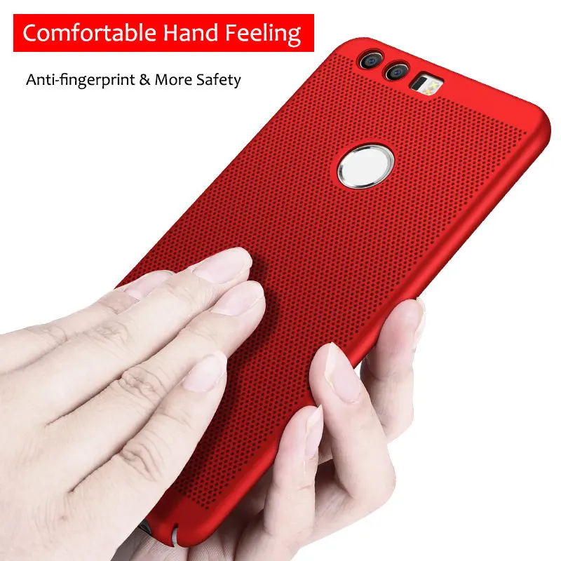MAKAVO For Huawei P8 lite 2017 Case 360 Matte Hard Plastic Housing Slim Hollow Back Cover Honor8 Honor 8 Lite Phone Cases |