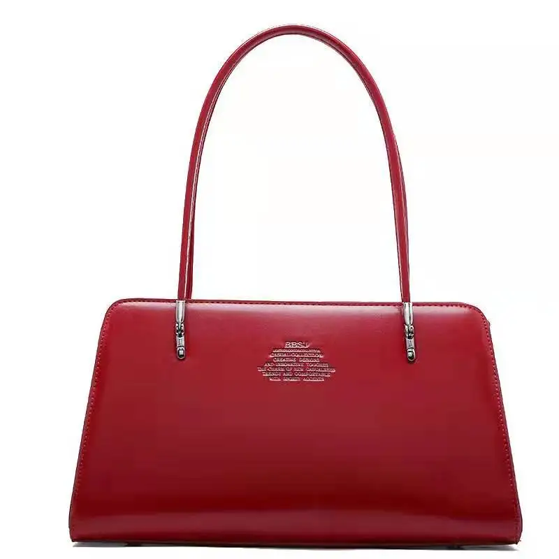 Элегантная модная женская сумка \ сумки кожаные простые женские OL Tote брендовая на