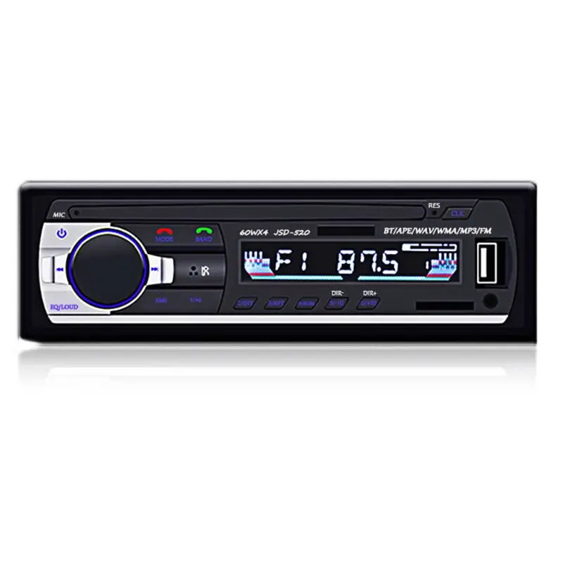 Free Ship 1 Set Bluetooth JSD-520 Autoradio DC 12V Car Radio Stereo Player Phone AUX-IN MP3 FM/USB/Radio Remote Control | Автомобили и