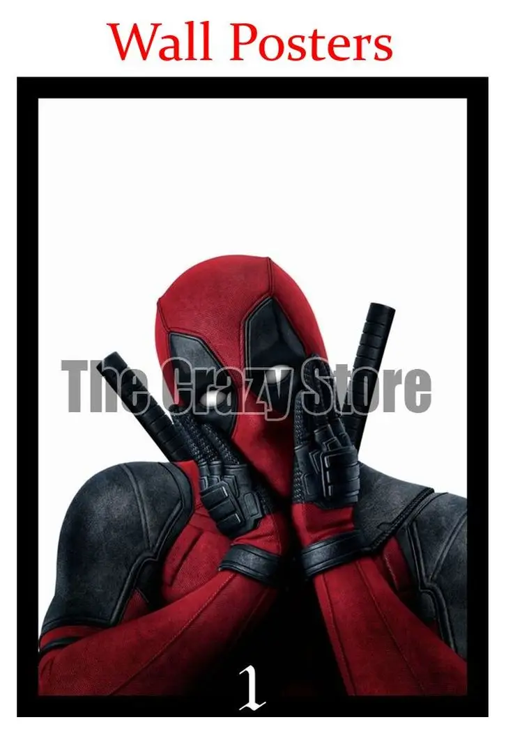 Дэдпул белая крафт-бумага художественная живопись печать плакат Картина Настенная мода домашний декор 42X30 см