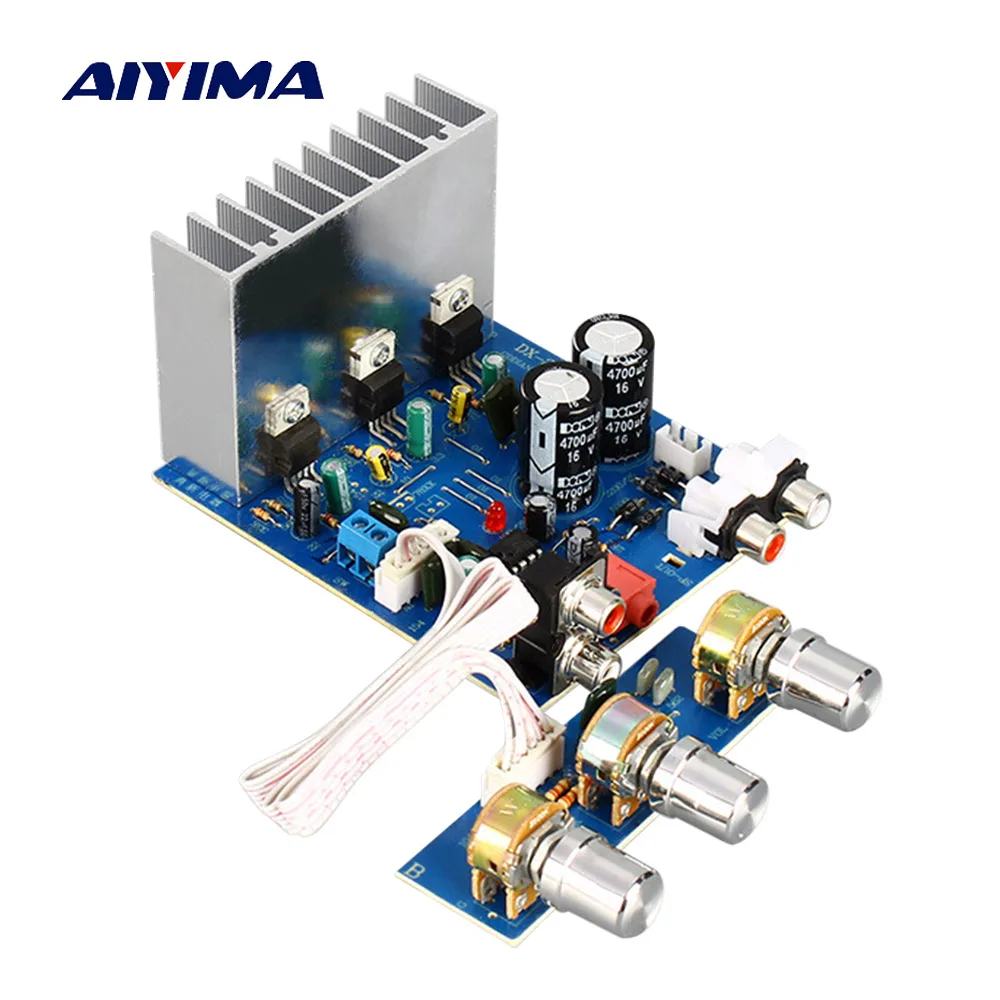Плата усилителя сабвуфера AIYIMA TDA2030 15 Вт * 2 + 30 1 НЧ-динамик аудиоусилитель басовый