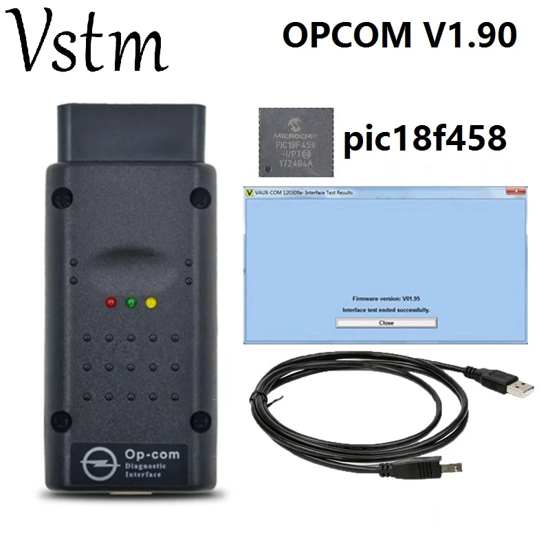 1.95 OPCOM V1.99 Профессиональный диагностический инструмент для Opel OP COM OP-COM с PIC18F458 прошивкой V1.59 Авто сканер - Цвет: 1.95