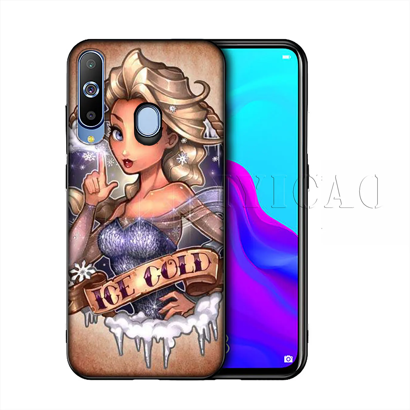 Iyicao Татуированная принцесса Алиса Ариэль силиконовый мягкий чехол для samsung Galaxy A10