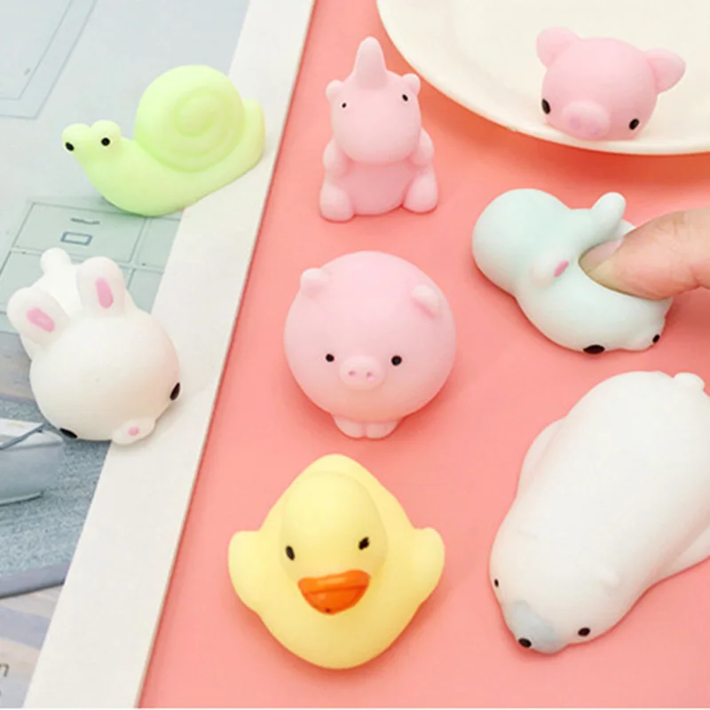 Мини мягкое симпатичное игрушечное животное мяч декомпрессионная игрушка забавный мягкий стресс сжимаемые игрушки телефон DIY аксессуары Забавный подарок для детей