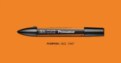 Winsor& Newton ProMarker двойной наконечник графический маркер ручка желтый цвет тональные маркеры - Цвет: pumpkin