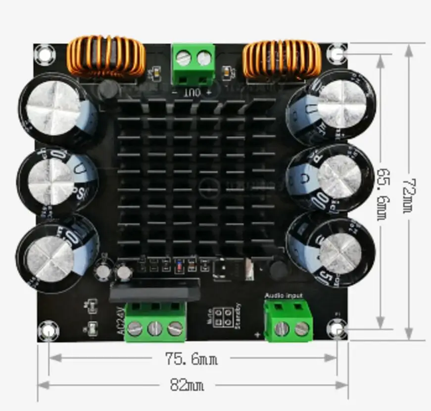 Tda8954-е ядро BTL режим HIFI класс amplificador аудио 420 Вт Высокая мощность моно цифровой усилитель доска D3-003