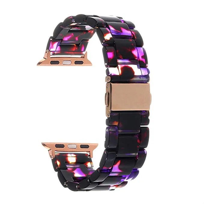BD-AP-21 Имитация Керамика ремешок для наручных часов APPLE Watch 5/4/3/2/1, 42 мм, 38 мм и нержавеющая сталь металлический корпус наручных часов Iwatch, браслет на запястье смола ремень аксессуары для часов Ремешок для часов - Цвет ремешка: BD-AP-21