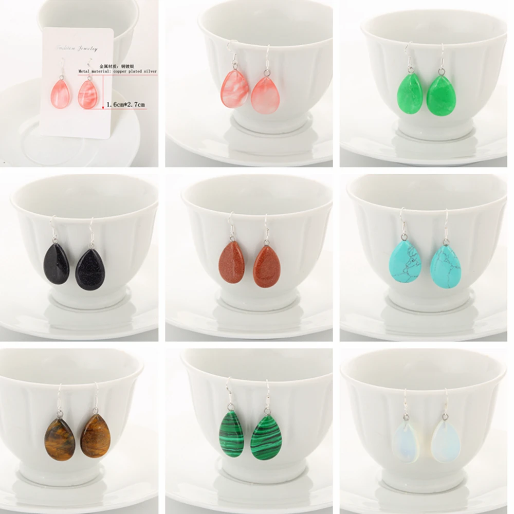 Классические натуральные серьги аметисты бирюзовое Украшение Колье малахит