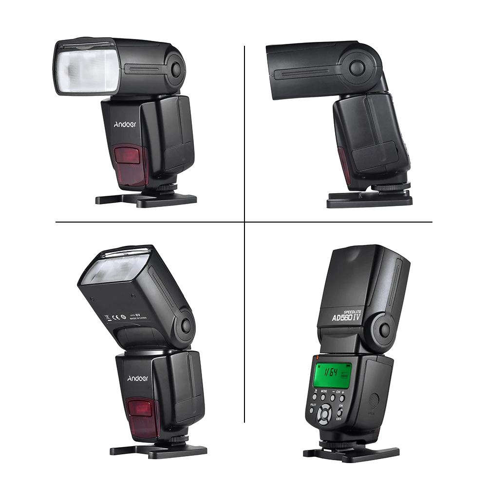 Andoer AD560 IV 2 4G беспроводной универсальный на камеру Slave Speedlite Flash светильник GN50