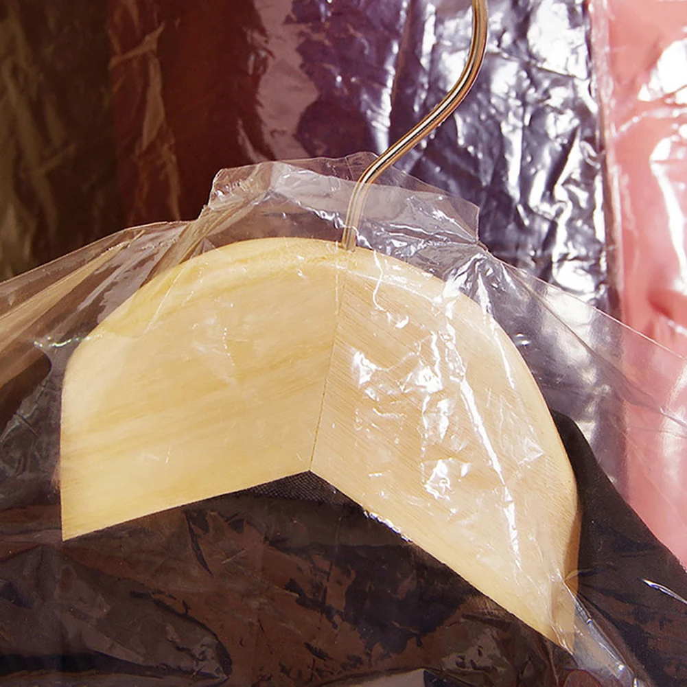 10Pcs Clothes Dustproof Cover Hanging Transparent PE Storage Bag For Organizer Saver Folding Bags Pack Garment | Дом и сад