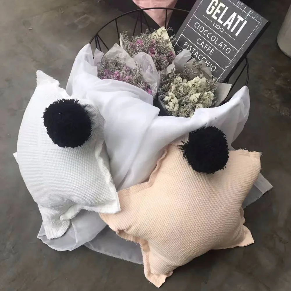 2 цвета хлопок звезда вафельница Подушка спинка украшение дома | Дом и сад