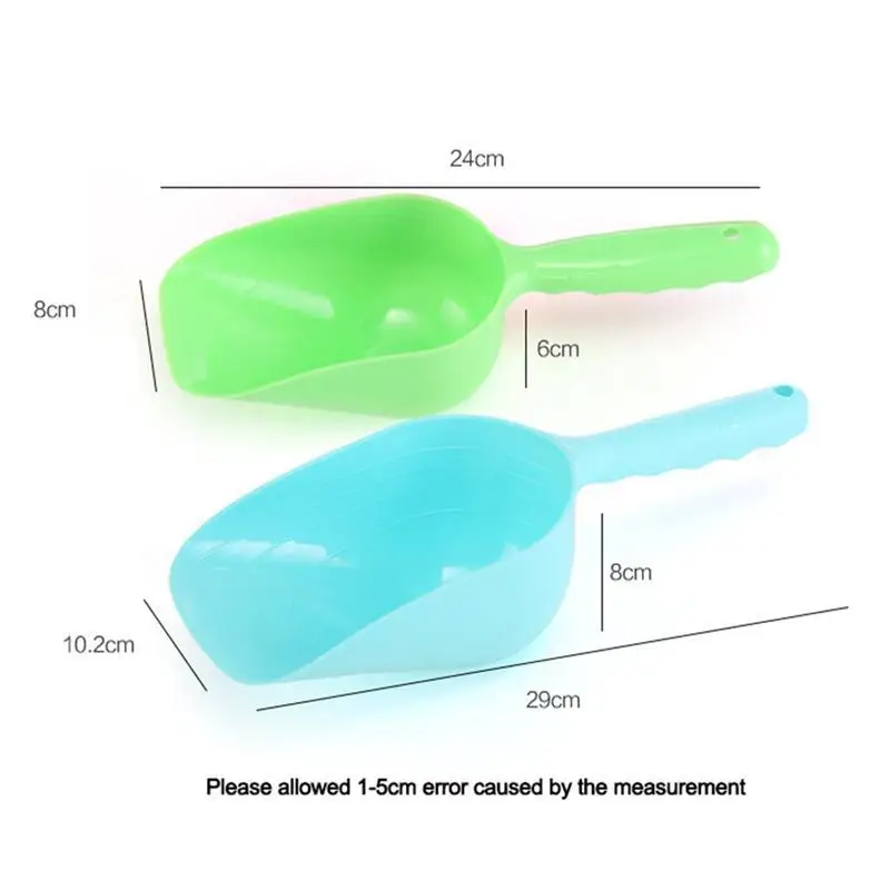 Plastic Pet Dog Food Dishes Feeder Bowl Scoop Shovel Dispenser Products Supplies Favors Feeding Tools | Дом и сад