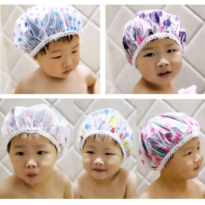 Waterproof Cap Safe Baby Shower Kids Bath Visor Hat Adjustable Protect Eyes Hair Wash Shield Random delivery | Мать и ребенок