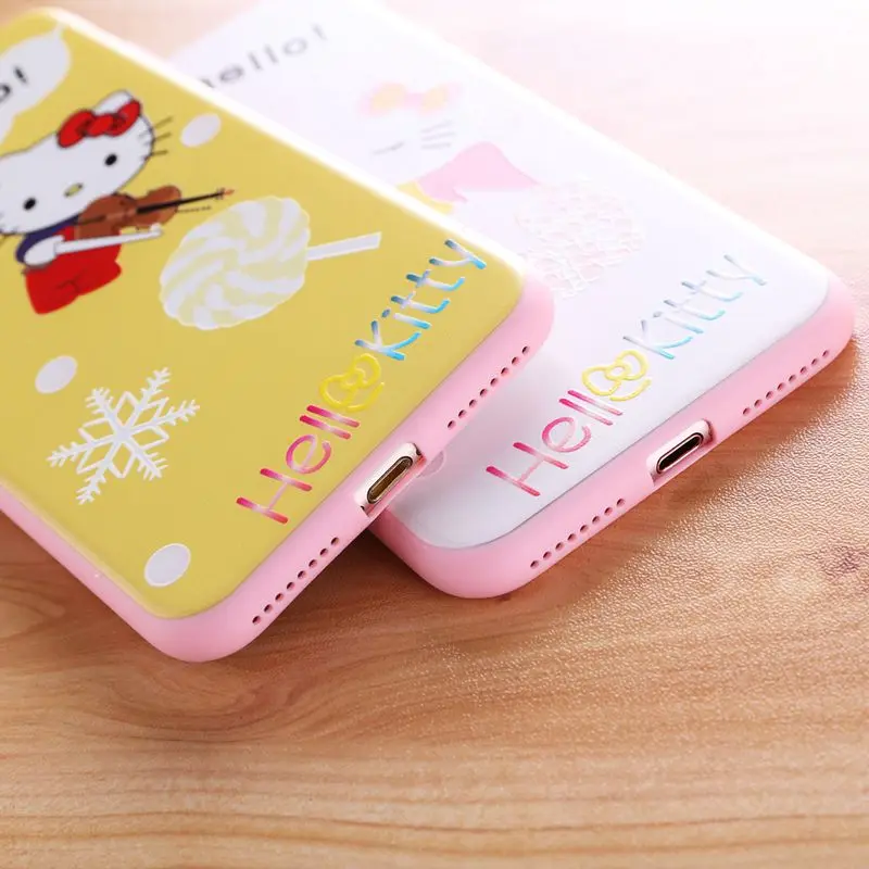 Телефон Чехол Для iPhone 7 Plus 6 s Плюс Мультфильм Милый микки Котенок Дональд Дак
