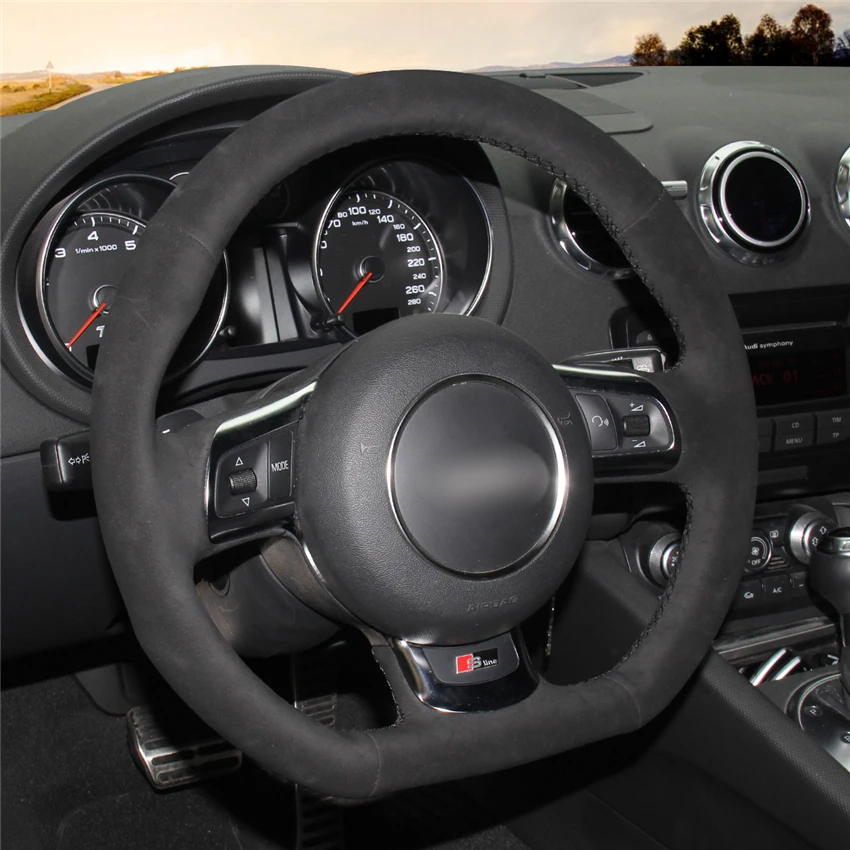 Чехол рулевого колеса автомобиля MEWANT для Audi TT TTS (8J) 2006-2014 A3 S3 (8P) Sportback 2008-2012 R8 (42) |