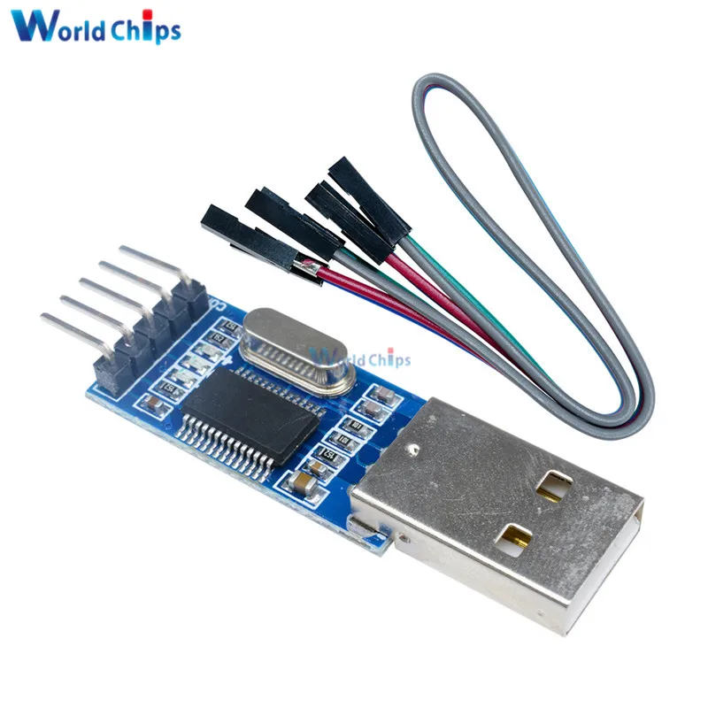 2 комплекта стандартный адаптер PL2303 с USB на RS232 TTL модуль платы загрузки PL2303HXA