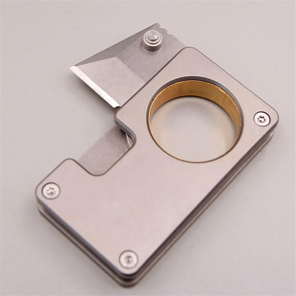 Открытый небольшой Titanium EDC карманный инструмент нескольких Кемпинг нож кольцо