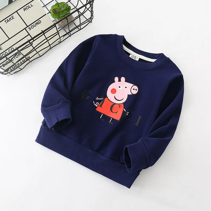 Футболка с длинным рукавом для мальчиков и девочек сезон весна осень футболки