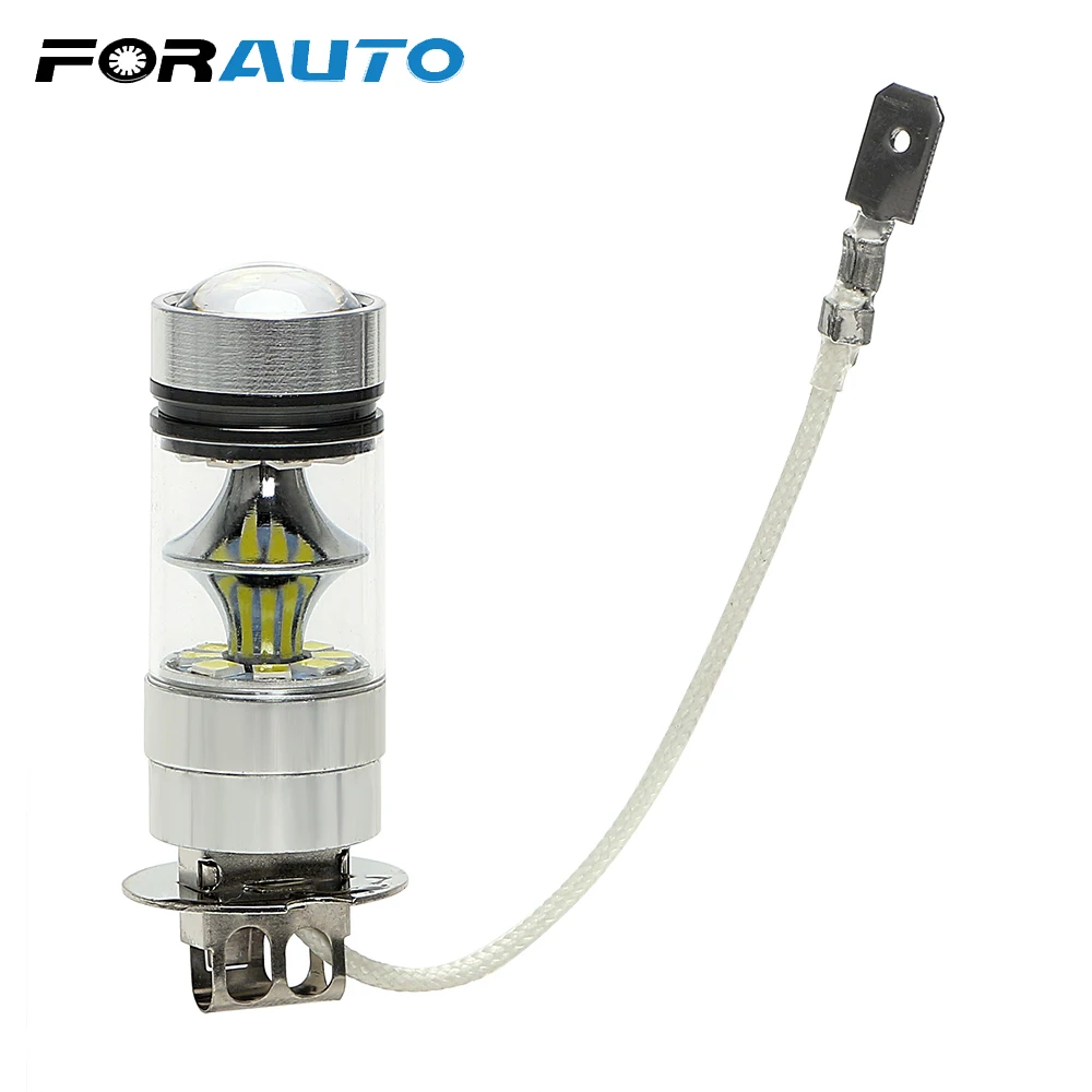 FORAUTO H3 100W Светодиодный 12V авто лампы автомобиля дневных ходовых огней светильник