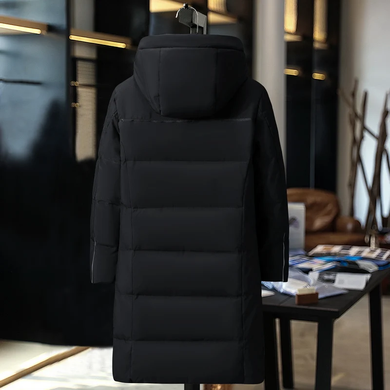 Россия зимняя куртка для мужчин повседневные деловые длинное пальто Мужская