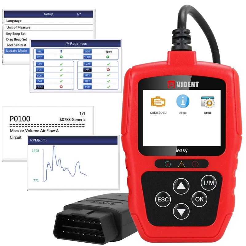 Видент iEasy300 EOBD OBD2 Код ошибки чтения сканер автомобильный диагностический