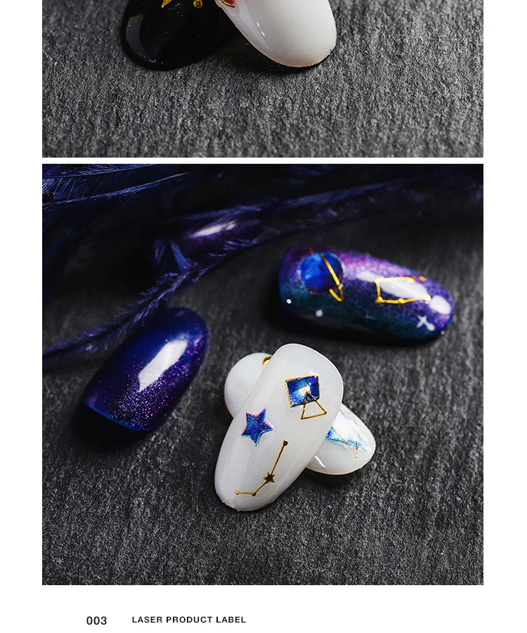 1 лист Созвездие Волшебные звезды луна и Вселенная стикеры 3D на ногти Nail Art дизайн ногтей наклейки DIY аксессуары для ногтей