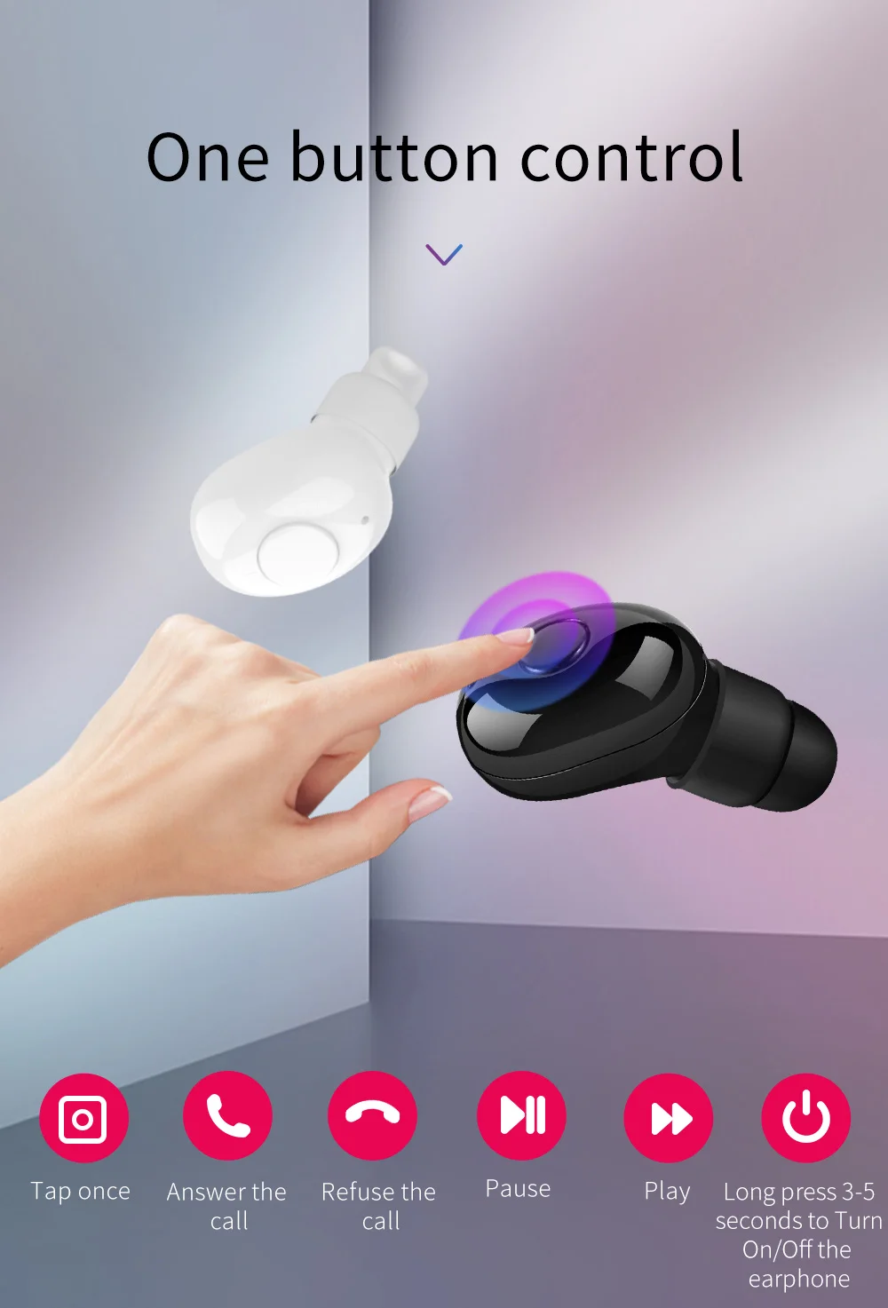 A8 TWS наушники-вкладыши Bluetooth V5.0 спортивная Гарнитура беспроводной мини-наушник 3D стерео HIFI наушники для IOS Android