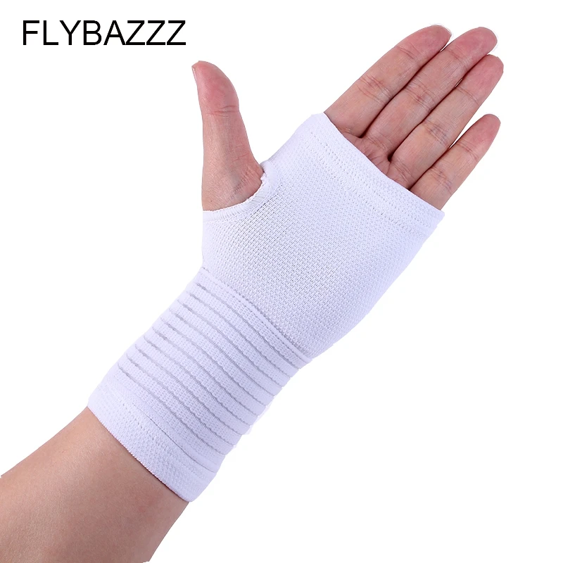 

FLYBAZZZ 1PCS High Elastic Adjustable Bandage Fitness Exercise Hand Palm Brace Wrist Support Sports Gym wraps Palm Pad Protector