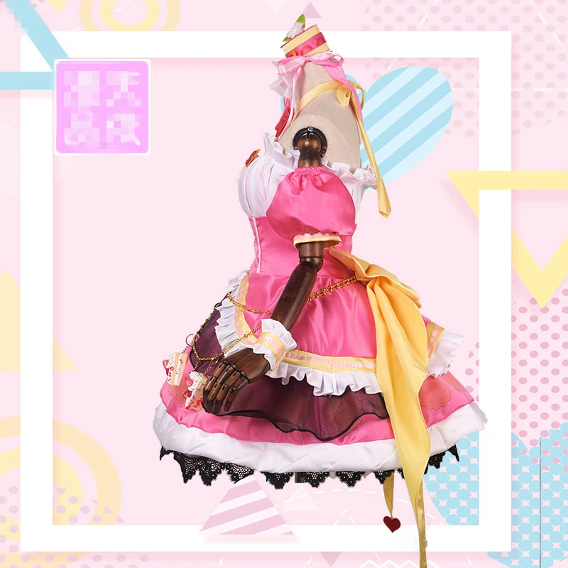 Японское аниме Lovelive десерты торт Awakenning Нико Ядзава Косплэй костюм Индивидуальный заказ красивое платье для девочки