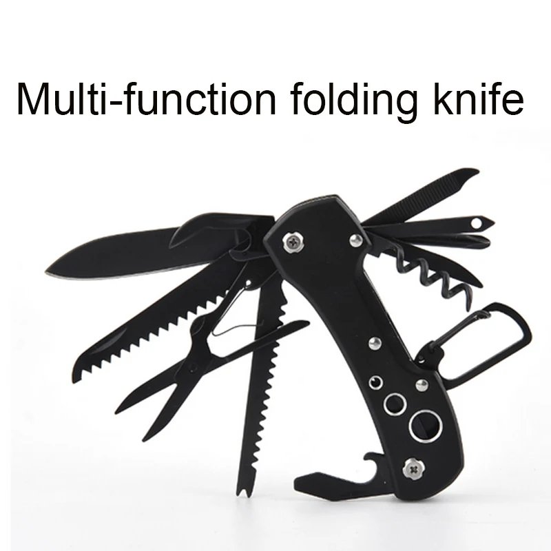 12 in 1 Outdoor Mini Key Ring Pocket Folding knife Survival Camping Fishing Huntsman Knives scissor Multifunction tools | Инструменты