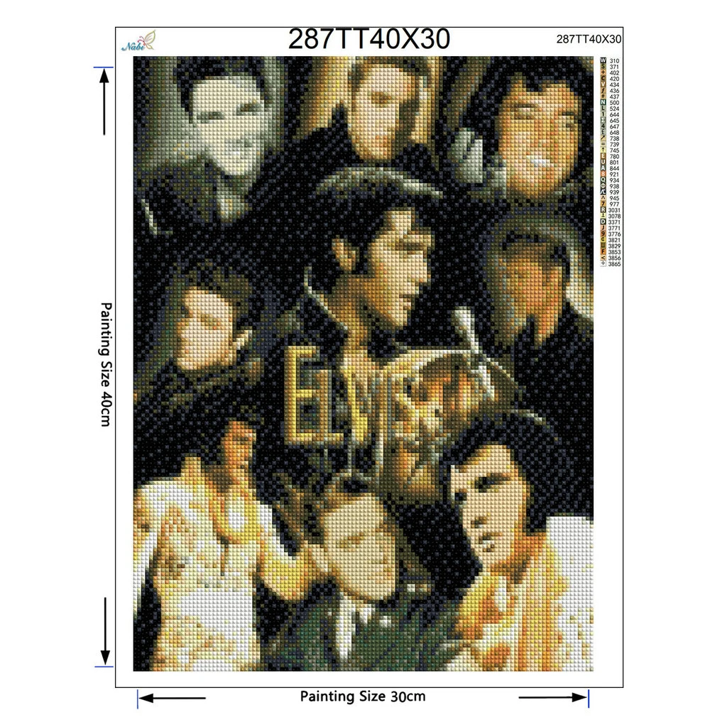 Elvis фото Стразы со сквозным отверстием 5D DIY алмазная живопись 3D наборы вышивки крестиком для дома вышивка рукоделие для подарков