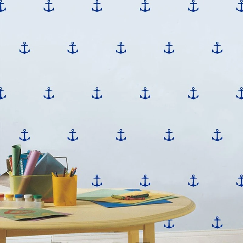 42 шт. наклейка на стену со съемным изображением якоря Виниловая для детской