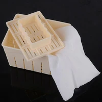 diy plastic homemade tofu maker press mold kit tofu making machine set soy pressing mould with cheese cloth cuisine