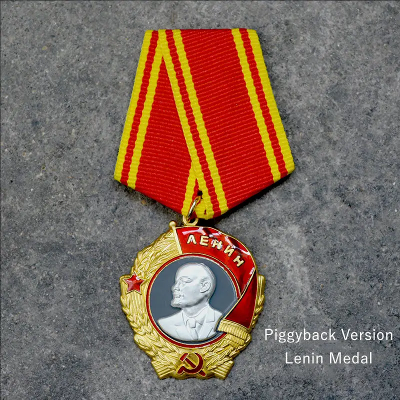 Lenin Medal CCCP медаль СССР Второй мировой войны, красный флаг, Венера, красная звезда, герой, Советская трудовая медаль, медаль, I II III уровень труда, славная честь, знак - Цвет: Lenin Medal